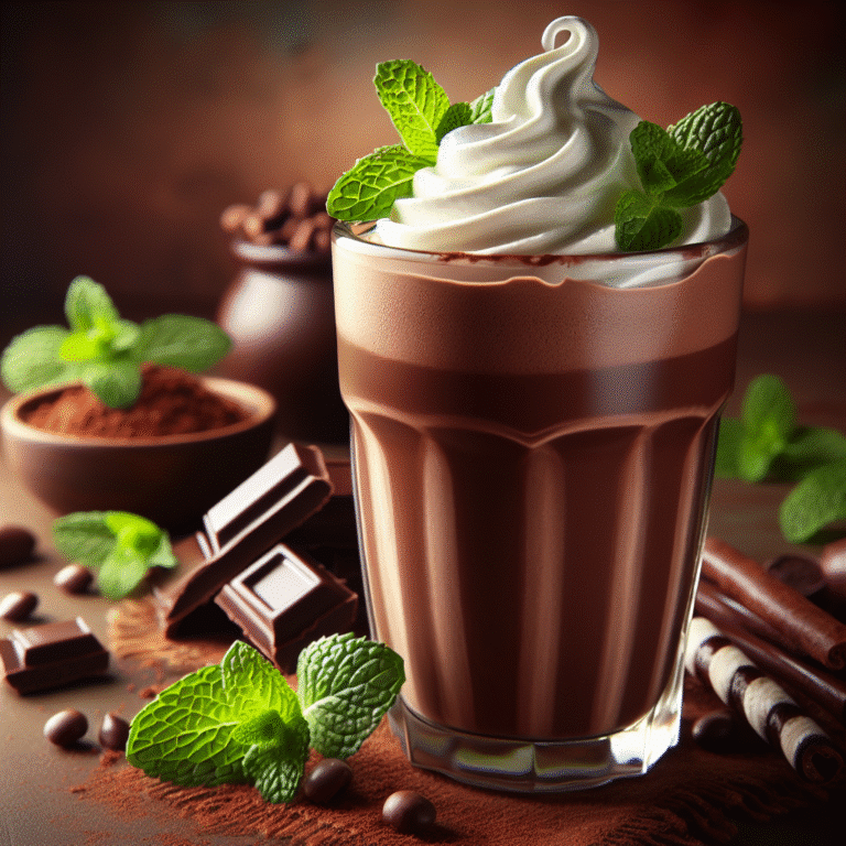 Receita de milkshake low carb de chocolate cremoso