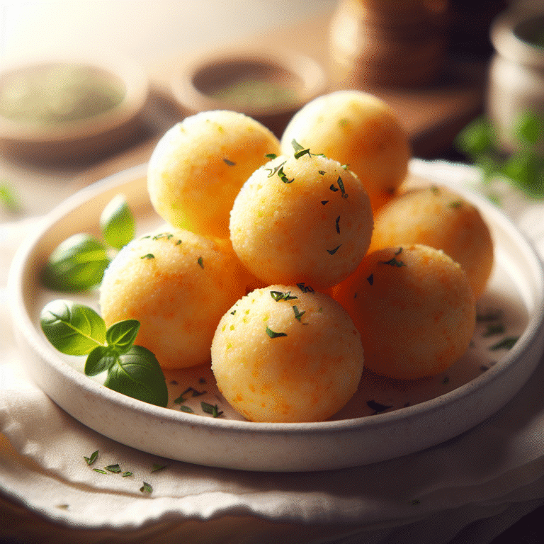 Bolinho de queijo low carb com orégano