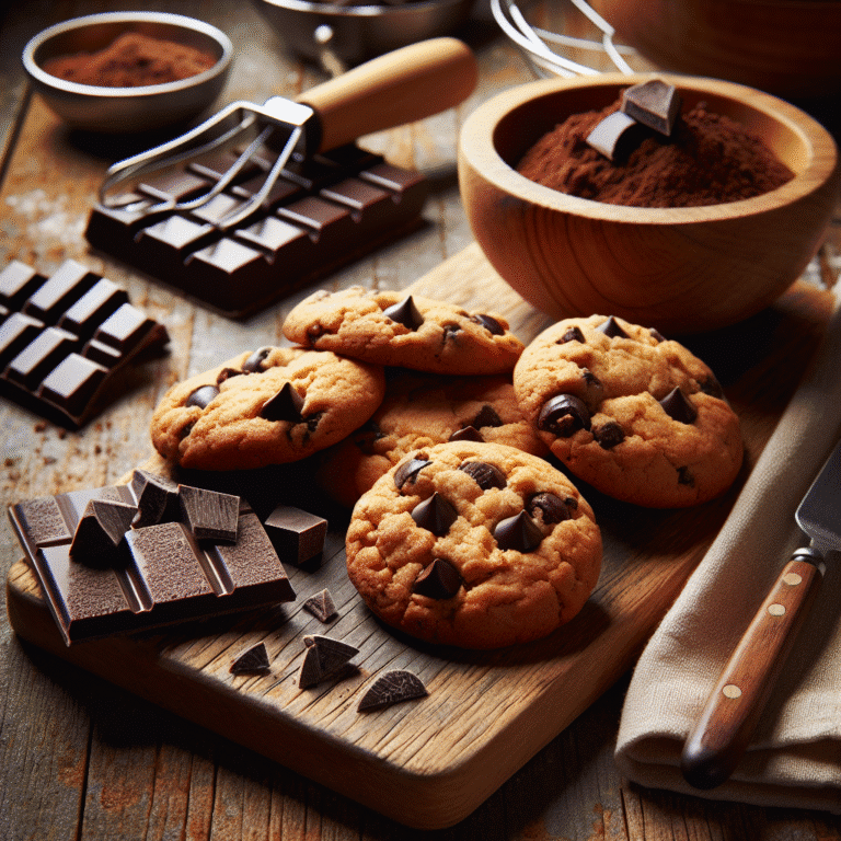 Receita de cookies low carb crocantes com chocolate amargo