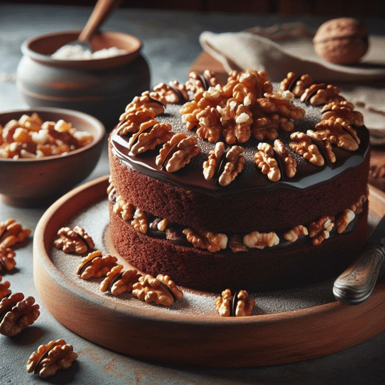 Como fazer bolo de chocolate low carb com nozes