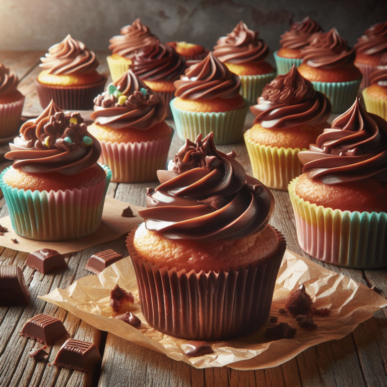 Receita de cupcake low carb com cobertura de chocolate