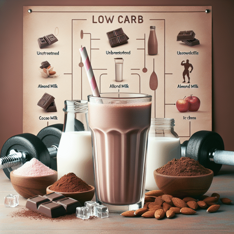 Milkshake low carb de chocolate: a alternativa perfeita para a dieta