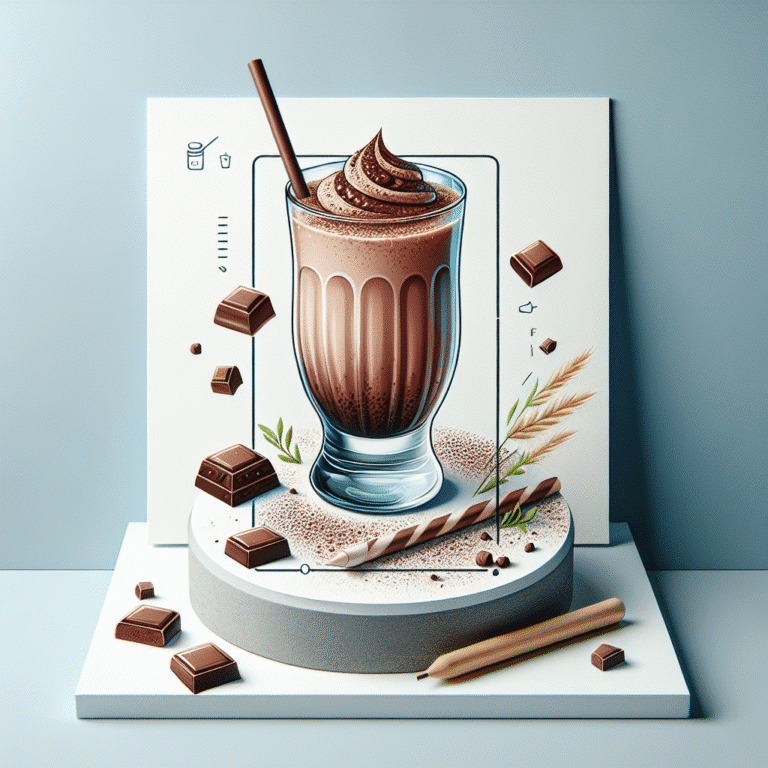 Aprenda a fazer um milkshake low carb de chocolate irresistível