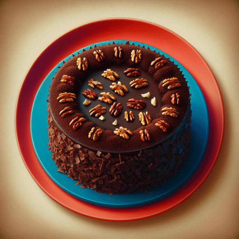 Bolo de chocolate low carb com nozes e chocolate amargo