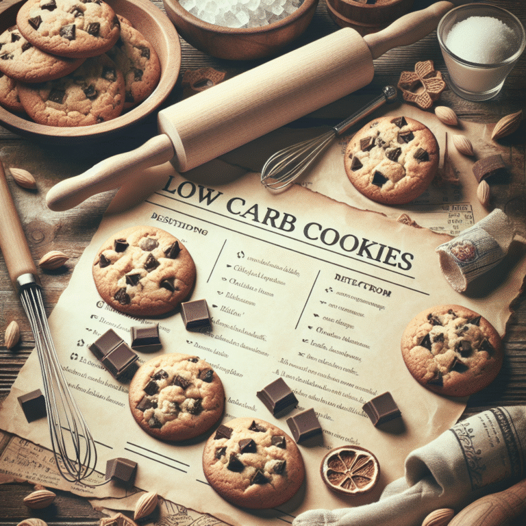 Receita de cookies low carb crocantes com chocolate