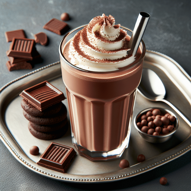 Receita de milkshake low carb de chocolate: o sabor que não engorda
