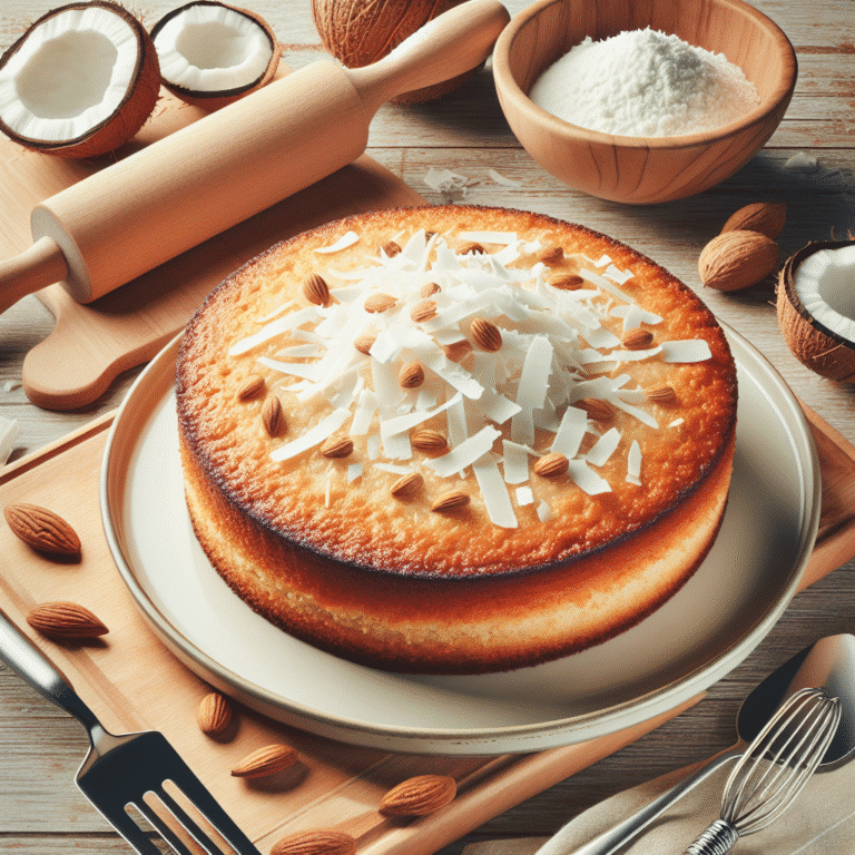 Bolo de coco low carb fácil e rápido