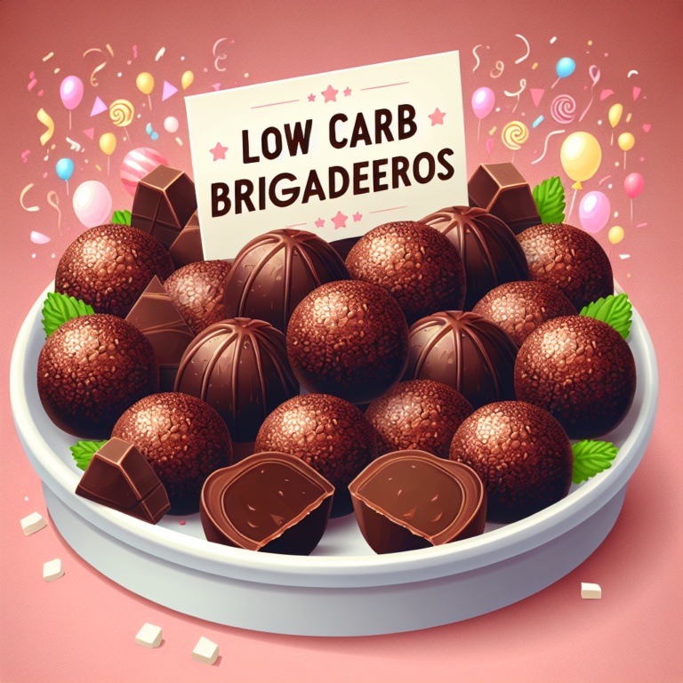 Receita de brigadeiro low carb fácil para festas