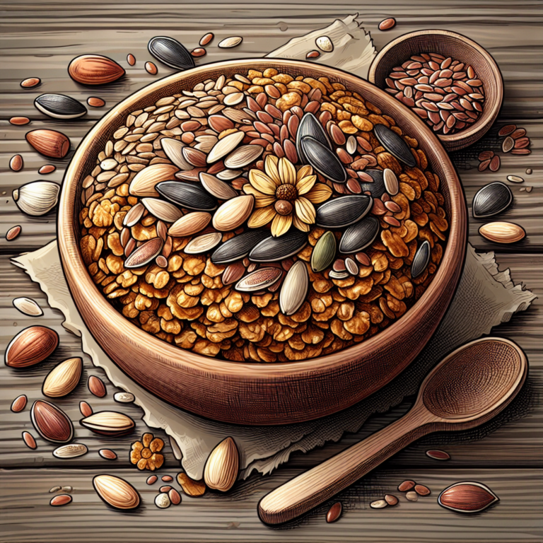 Como fazer granola low carb com sementes