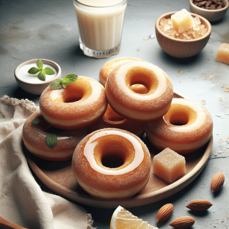 Receita de donuts low carb de baunilha