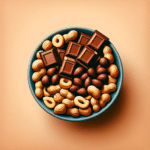 Receita de snack low carb de amendoim e chocolate