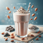 Receita de milkshake low carb de chocolate e castanhas
