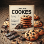 Receita de cookies low carb com chocolate amargo