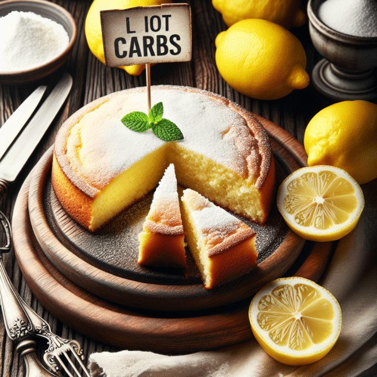 Delicioso bolo de limão low carb para a dieta