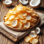 Receita de chips de coco low carb para lanche