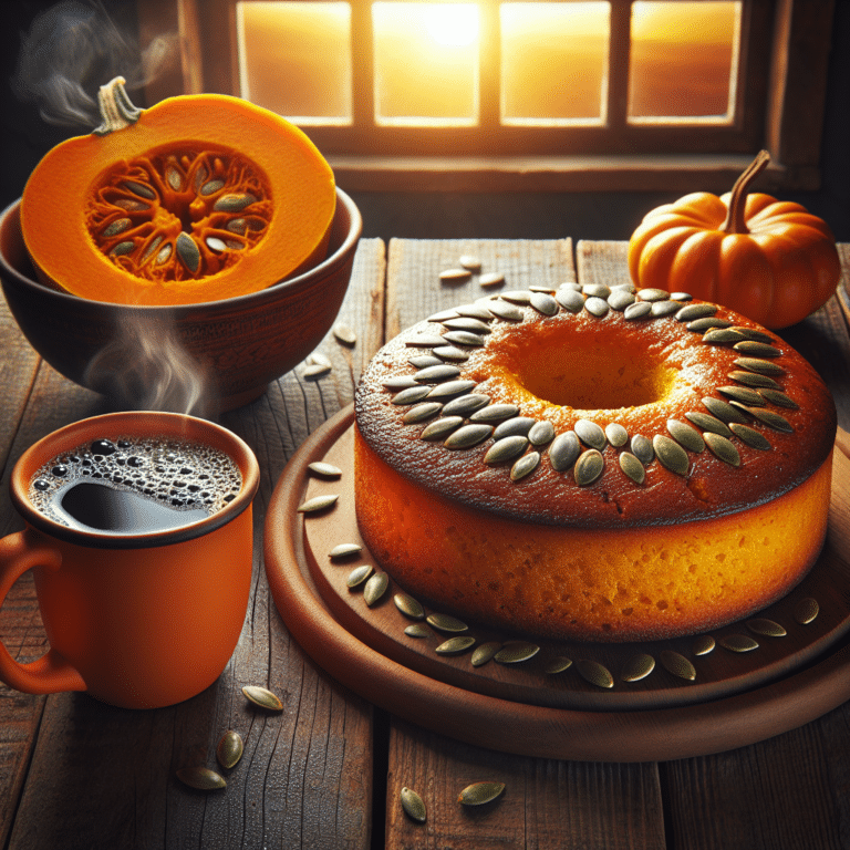 Bolo de abóbora low carb para café da manhã energético